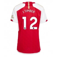 Dres Arsenal Jurrien Timber #12 Domáci pre Ženy 2023-24 Krátky Rukáv